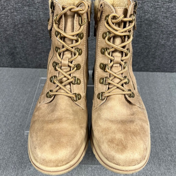 CLIFFS BY WHITE MOUNTAIN Womens Hearty Cushioned Hiker Ankle Boots 9.5 Side Zip - Picture 5 of 11